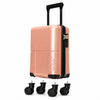 ROSE GOLD WOW Travel 40x30x20 Underseat Cabin Suitcase Ryanair Approved Lightweight Carry On