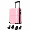 BABY PINK WOW Travel 40x30x20 Underseat Cabin Suitcase Ryanair Approved Lightweight Carry On