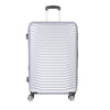 SILVER GREY 3 PIECE LUGGAGE SUITCASE SET