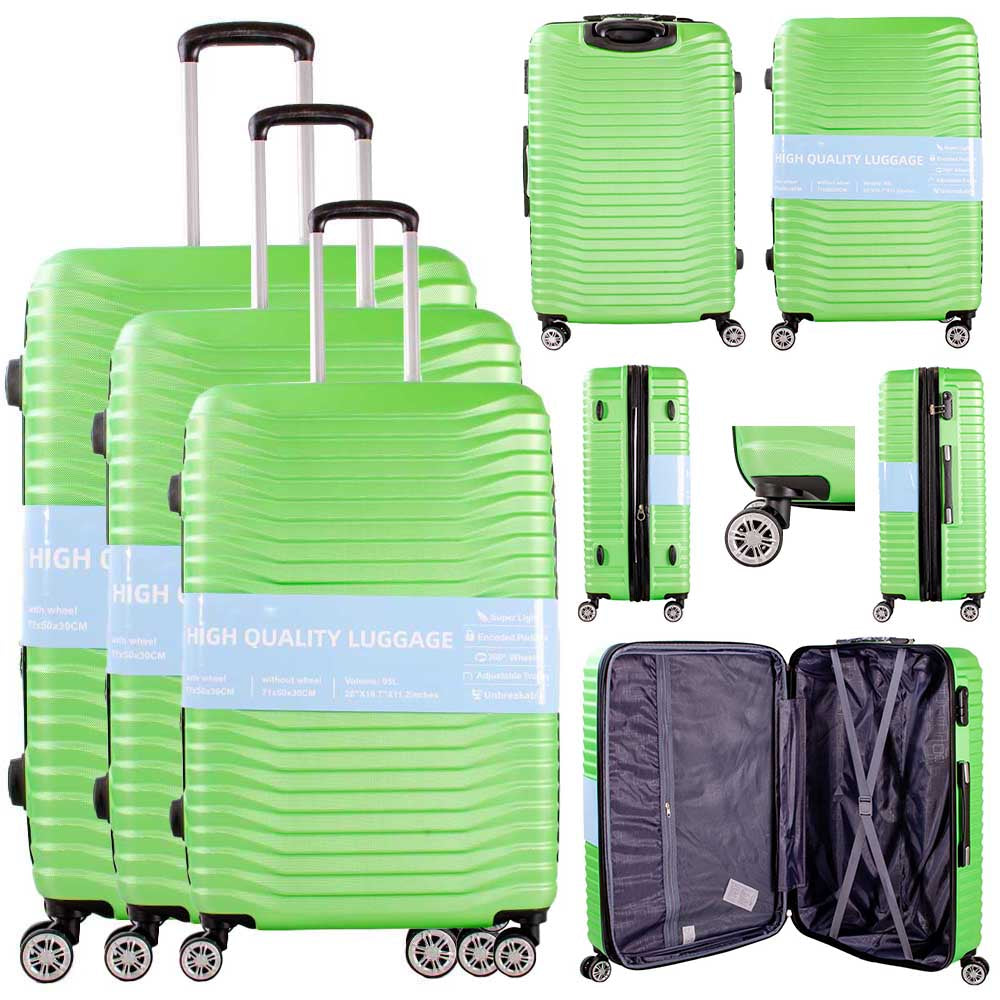 set of 3 suitcase luggage set