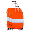 ORANGE 3 PIECE LUGGAGE SUITCASE SET