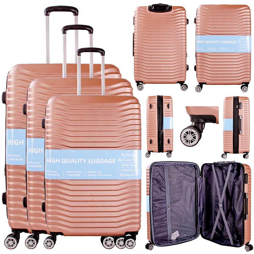 set of 3 suitcase luggage set