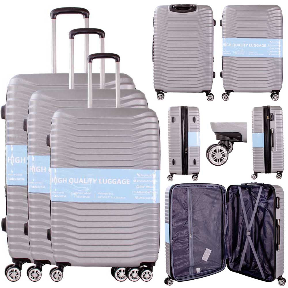 set of 3 suitcase luggage set