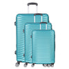 TEAL 3 PIECE LUGGAGE SUITCASE SET