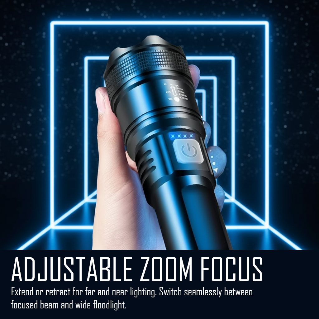 Quad Core Rechargeable LED Flashlight