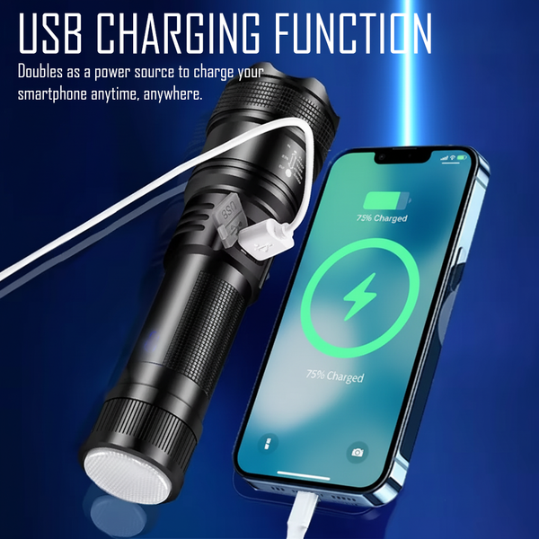 Quad Core Rechargeable LED Flashlight