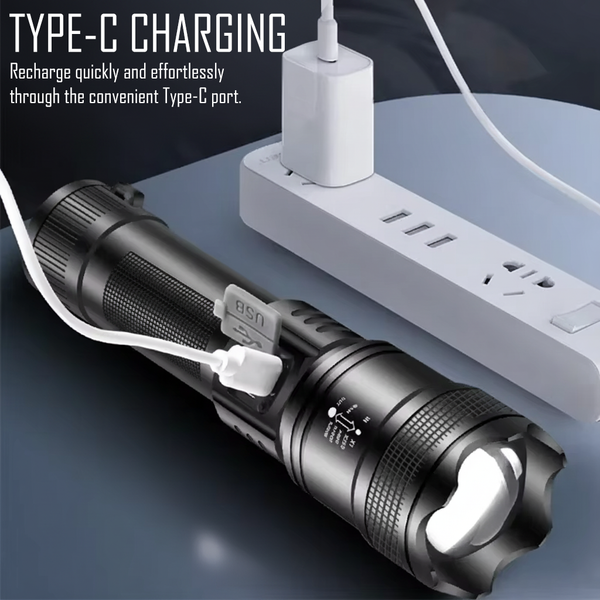 Quad Core Rechargeable LED Flashlight