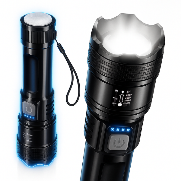 Quad Core Rechargeable LED Flashlight
