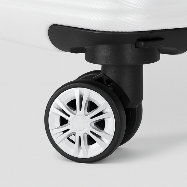 WHITE 20" OVERHEAD CABIN SUITCASE