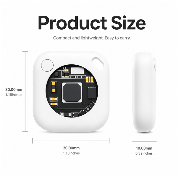 1 x White AirTag Tracker for Apple