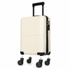 EasyJet 45x36x20 Underseat Cabin Suitcase Jet2 Approved Carry On Luggage WOW Travel Milk White