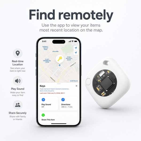 1 x White AirTag Tracker for Apple