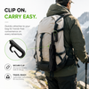 WOW Travel Automatic Carabiner Umbrella | Windproof 10 Rib Travel Umbrella