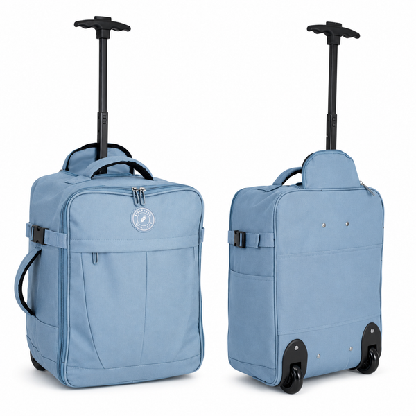 Blue Underseat Cabin Bag 45x36x20 EasyJet Approved Trolley Case
