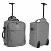 Grey Underseat Cabin Bag 45x36x20 EasyJet Approved Trolley Case