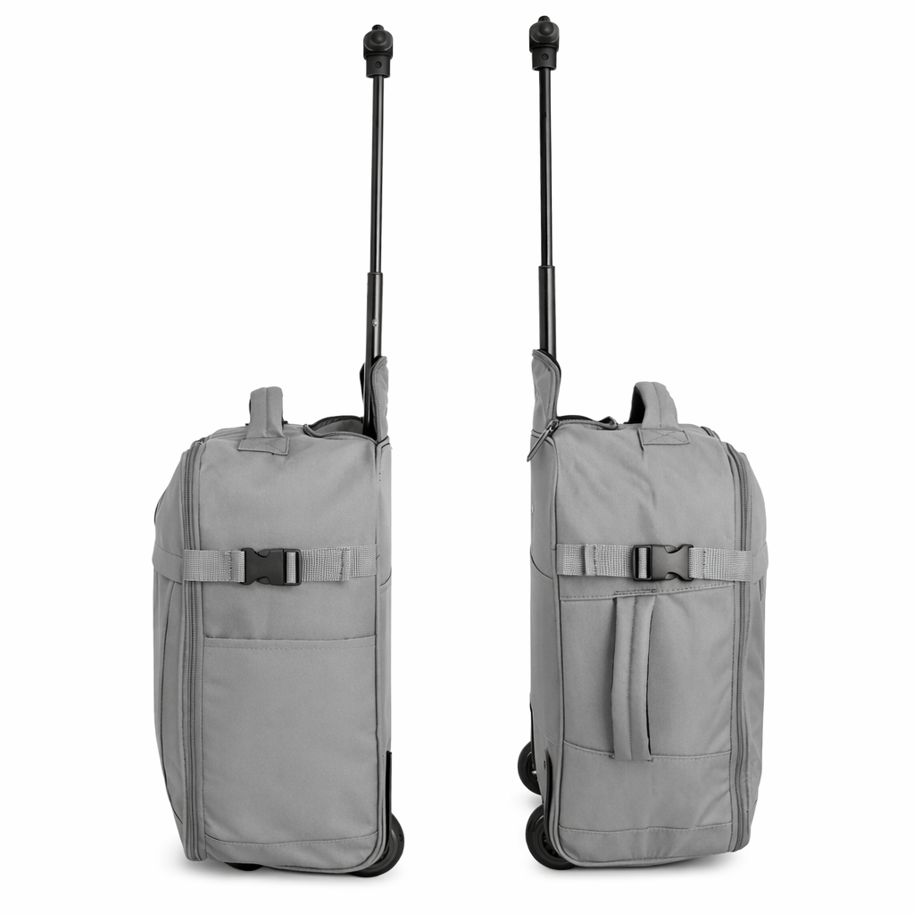 Grey Underseat Cabin Bag 45x36x20 EasyJet Approved Trolley Case