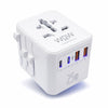 white Universal Travel Adapter Worldwide 2500W with 2 USB C 2 USB A International Plug Adaptor UK EU USA Australia (Copy)