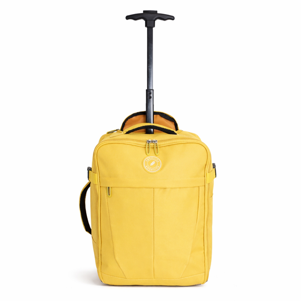Mustard Underseat Cabin Bag 45x36x20 EasyJet Approved Trolley Case