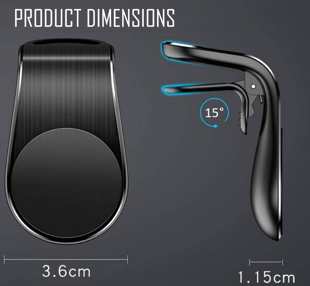 WOW Travel Universal Magnetic Car Phone Holder Air Vent Mount