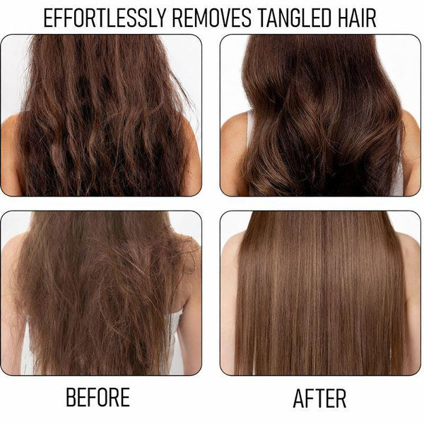 Black Mini Hair Straightener Cordless Rechargeable Portable Straightener Brush
