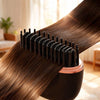 Black Mini Hair Straightener Cordless Rechargeable Portable Straightener Brush