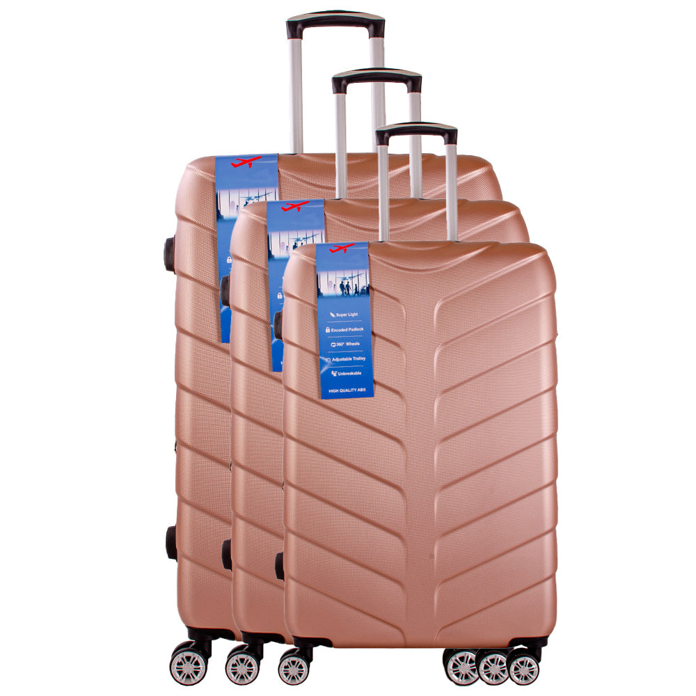 set of 3 suitcase luggage set