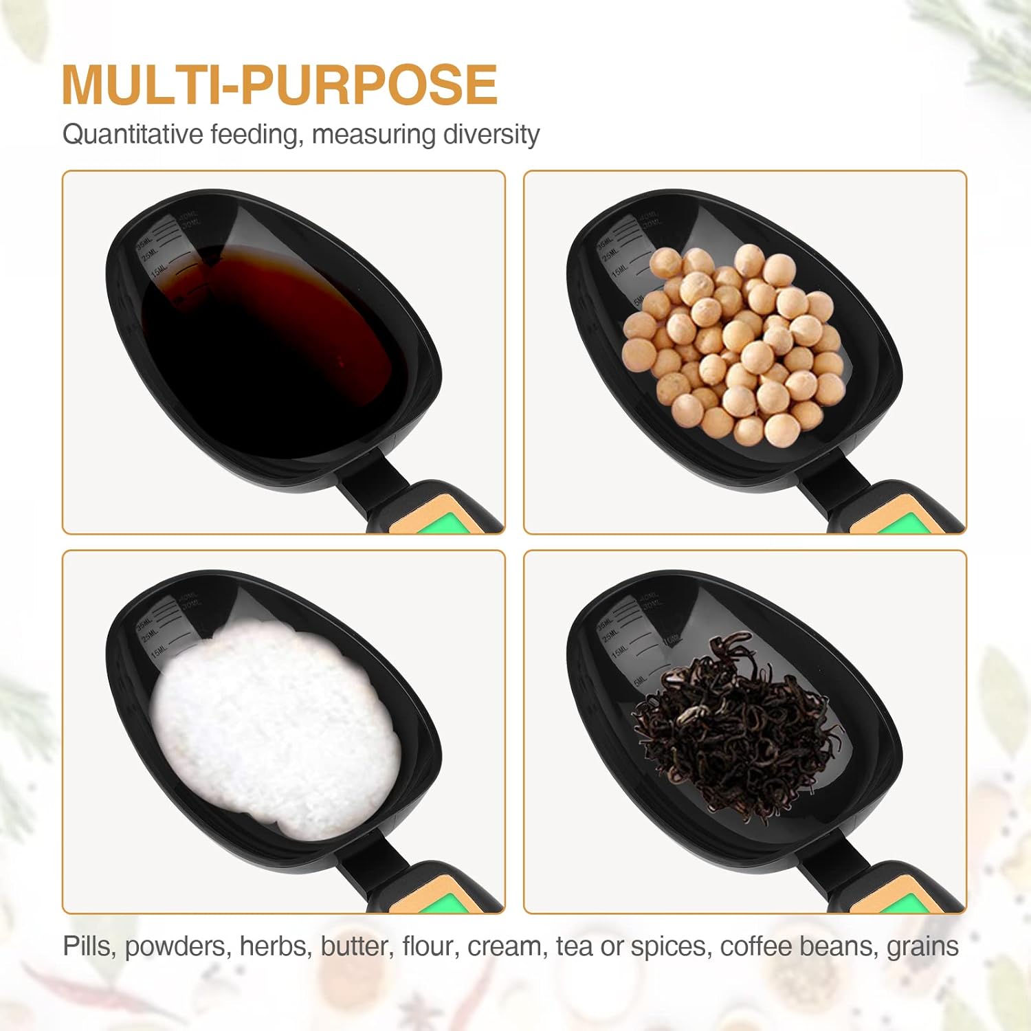 Green Digital Measuring Spoon Scale