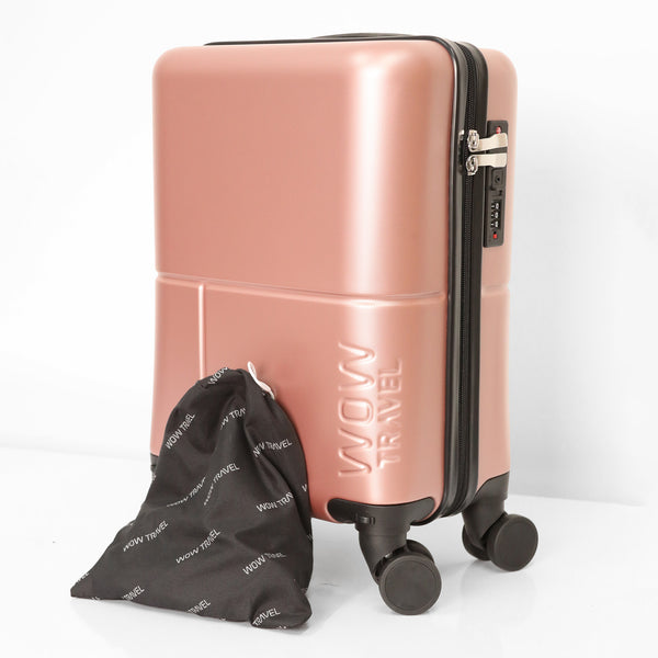 WOW Travel detachable wheel storage bag on Ryanair 40x30x20cm underseat cabin suitcase
